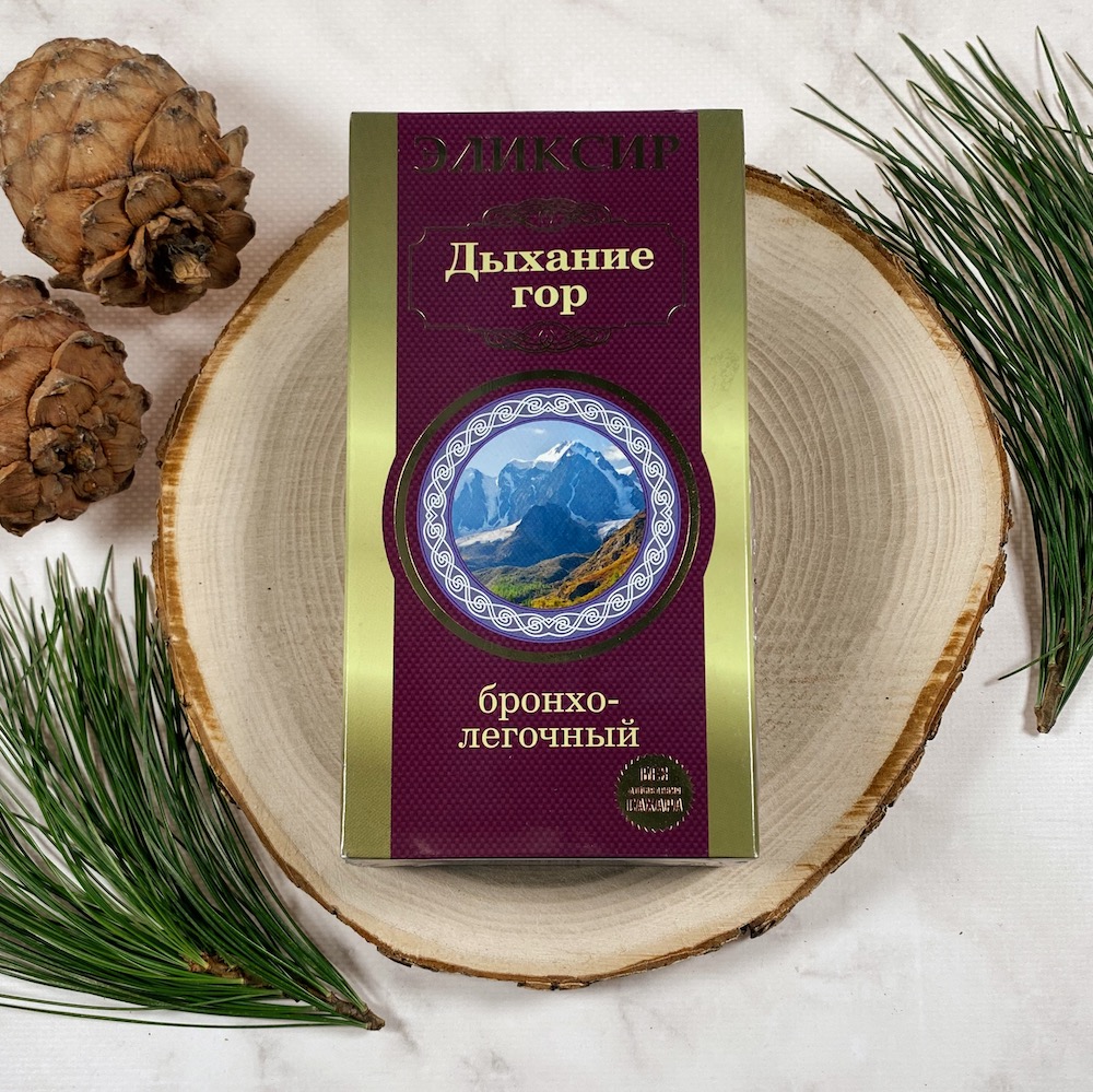 Эликсир "Дыхание гор" бронхолегочный