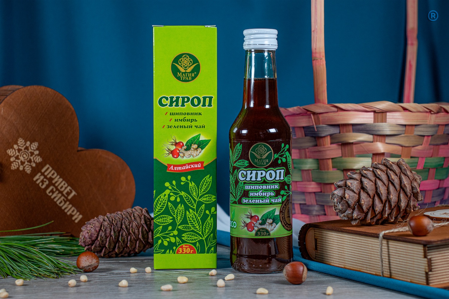 Сироп имбирь/зеленый чай