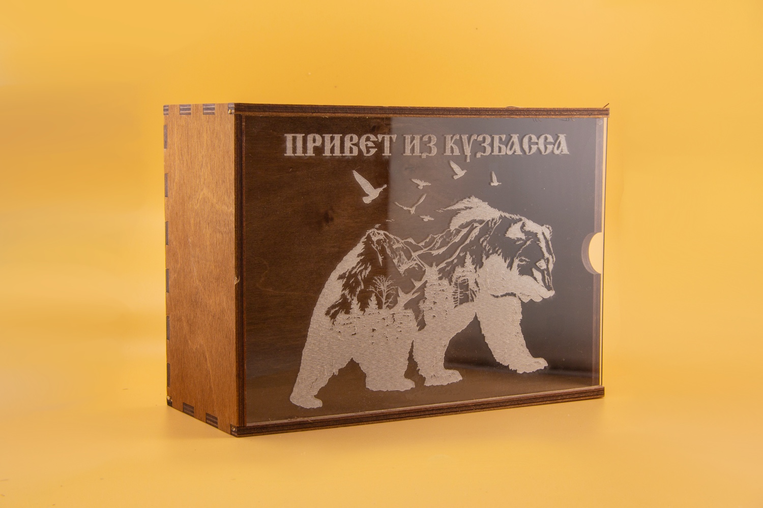Шкатулка Пенал с оргстеклом